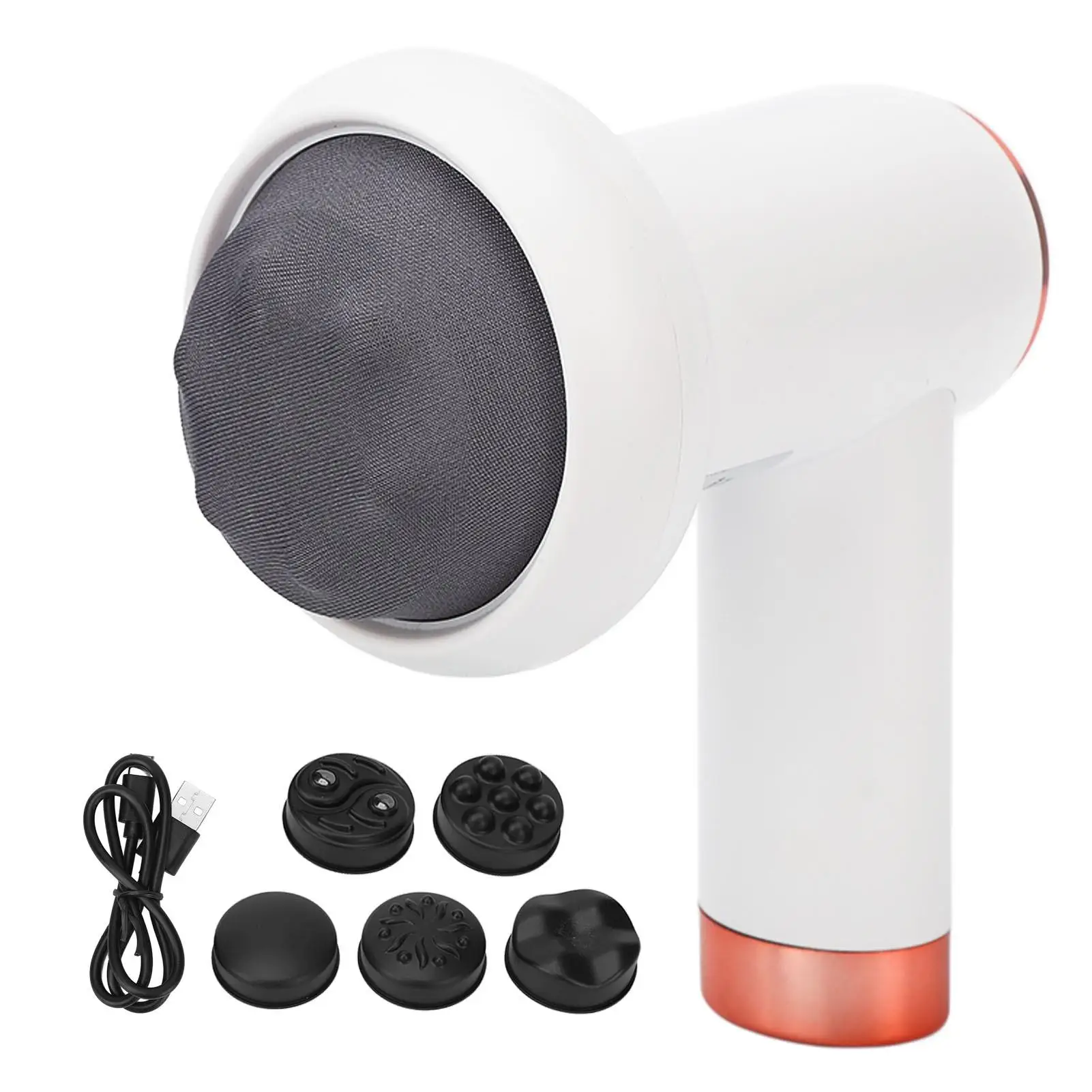 Wireless Handheld Body Sculpting Machine with 6 Levels Fat Burning Vibration - Cellulite Massager with 5 Massage Heads