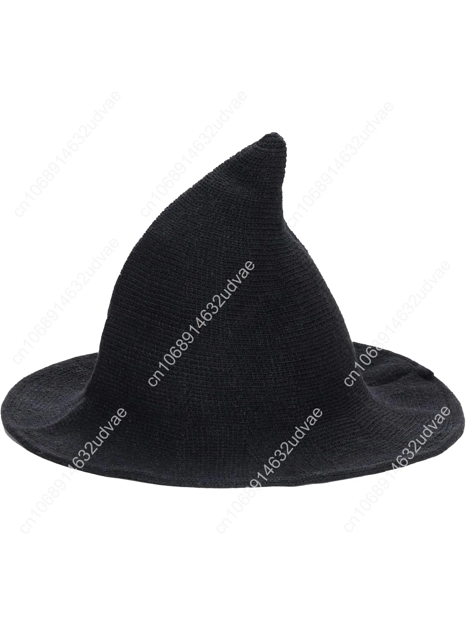 

Halloween Hat Wool Knitted Cap for Witch Women Party Decor Masquerade Cosplay Costume Accessory Christmas Birthday