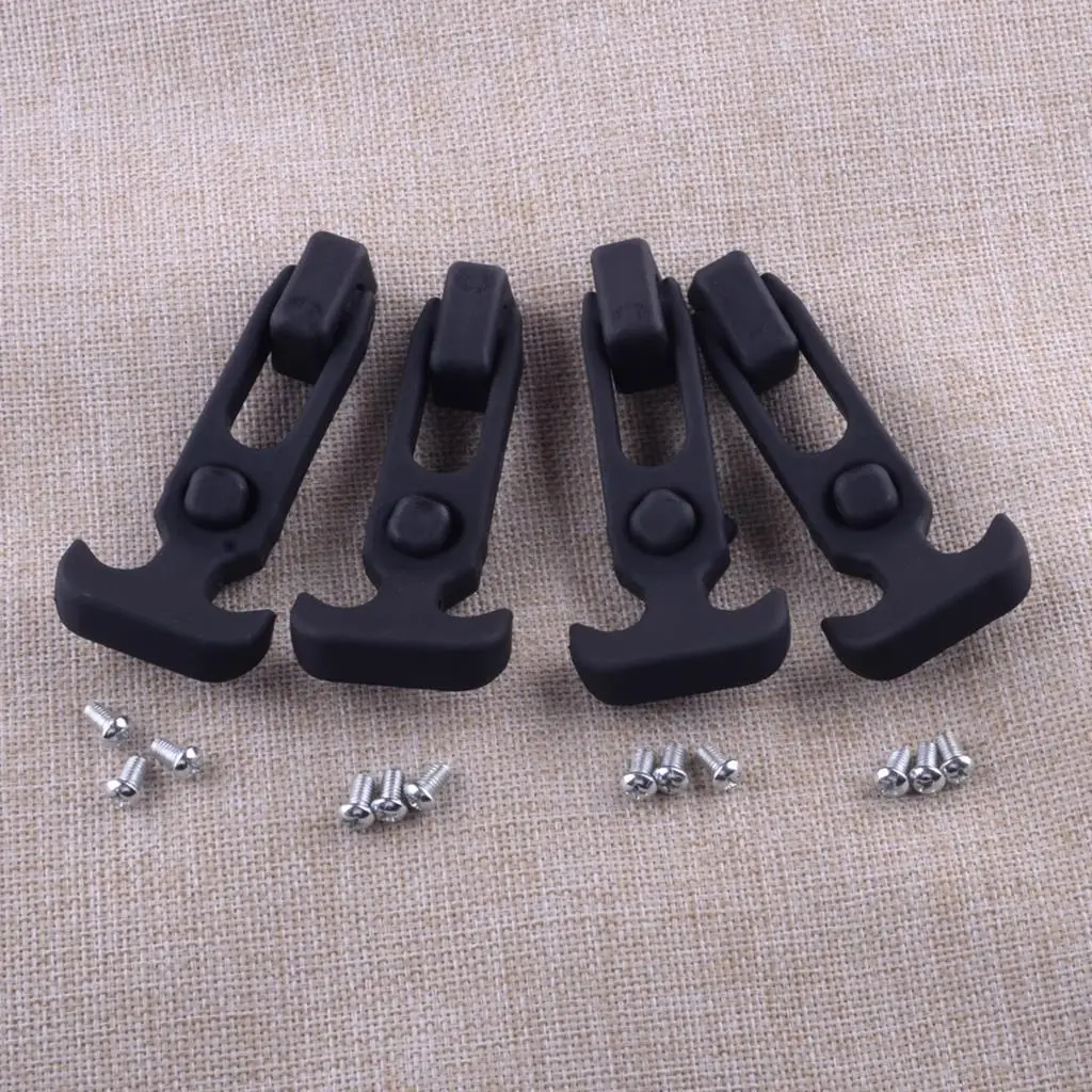 Universal 4Pcs Rubber T-Handle T-Latch Hasp Draw Latch With Screws M5 Fit For RV Tool Box Cooler Golf Cart Off-road Vehicles