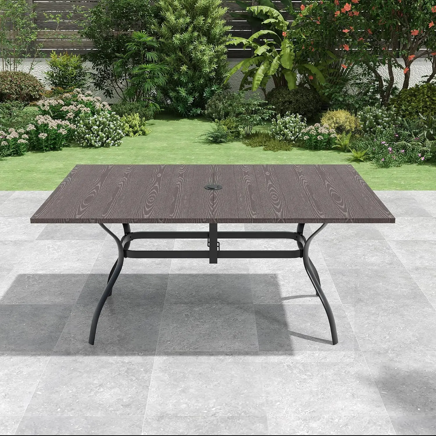 Rectangle Patio Dining Table 6-Person 63