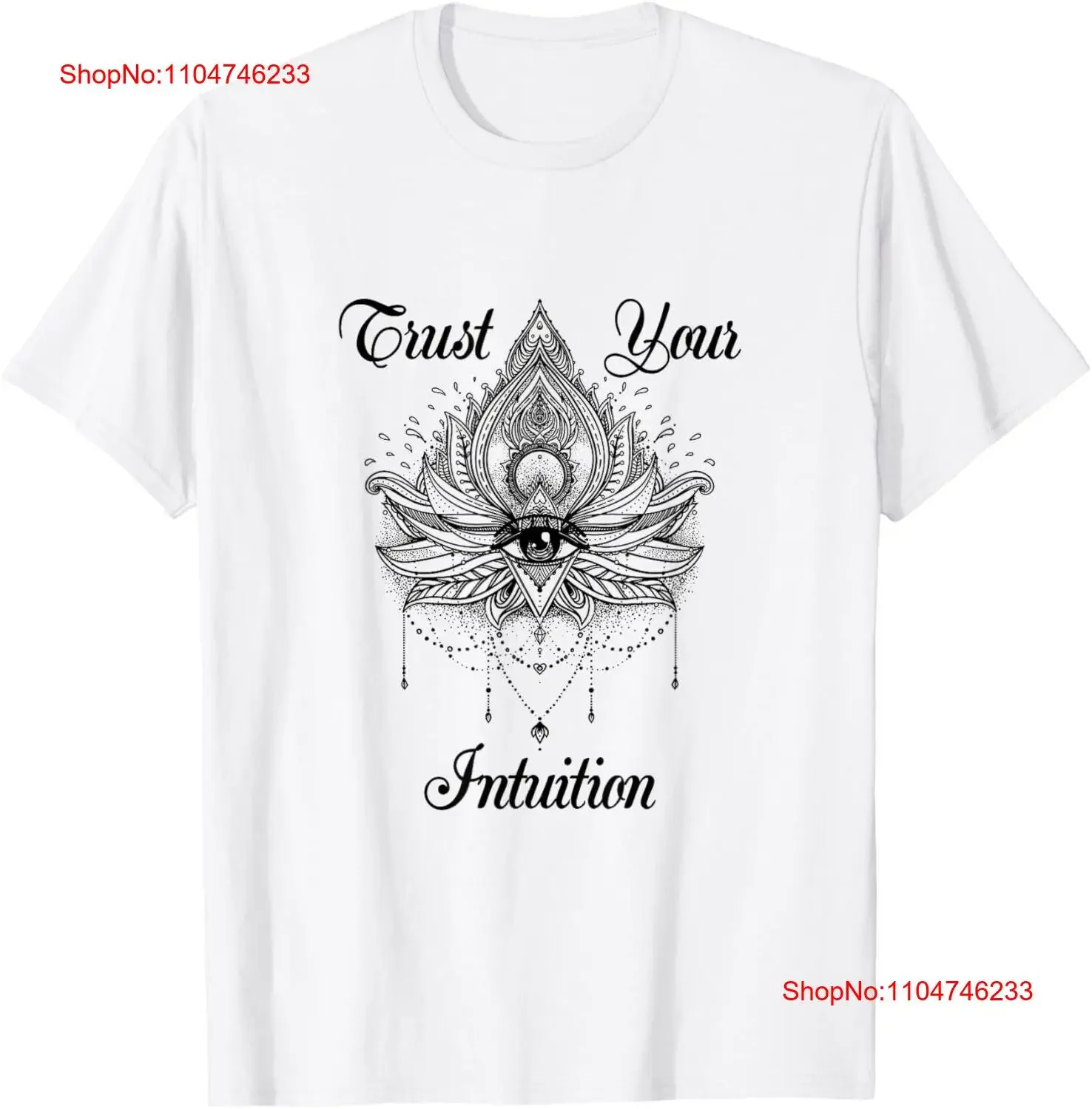 Faites confiance à votre intuition troisième oeil sorcière sorcellerie psychique t-shirt vintage lavé vêtements de créateurs haut pour un usage quotidien