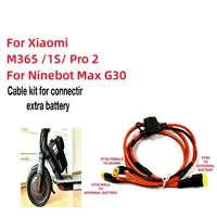 XT60 XT30 Battery Connector Dual Extension 3-Way Silicone Wire For XIAOMI M365 and Pro 36v/48v Battery Pack Cable Kit + 25A Fuse