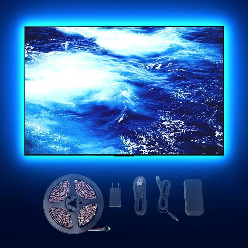 

Feican For Sync Box Kit Dropshipping LED Backlight With RGBIC TV Free Immersion Smart Strip Lights For TV