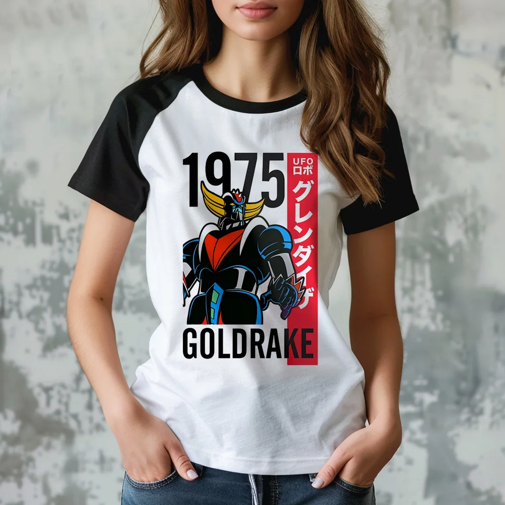 Goldorak t shirt women anime t shirt female graphic comic clothing