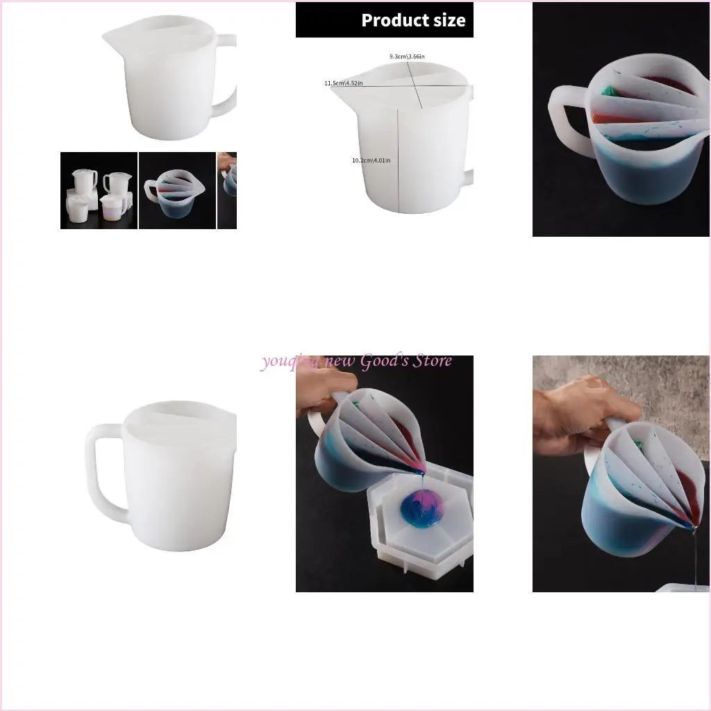 

57QA Silicone Splits Cup for Fluids Painting Easy to Use Artistics Creation Aids
