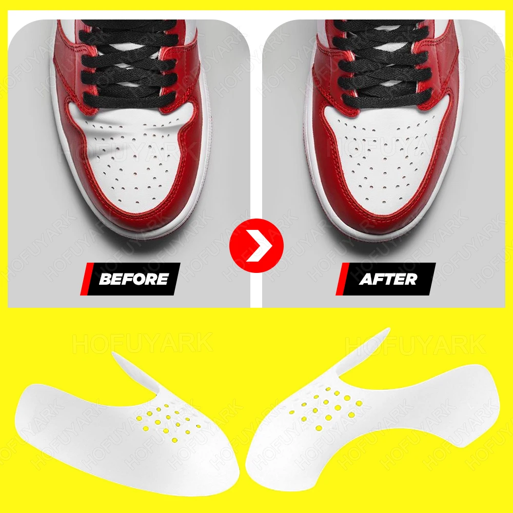 10Pcs Shoe Anti Crease Protector Guards for Sneakers Toe Caps Anti Fold Protection Basketball Shoes Head Stretcher Dropshipping
