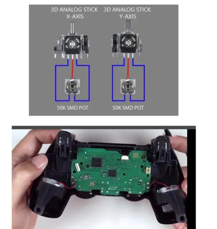 Adjustable Variable Resistor 50K 200K For PS4 PS5 Xbox One / Switch Joystick Drift Issue Fix Resistance Potentiometer