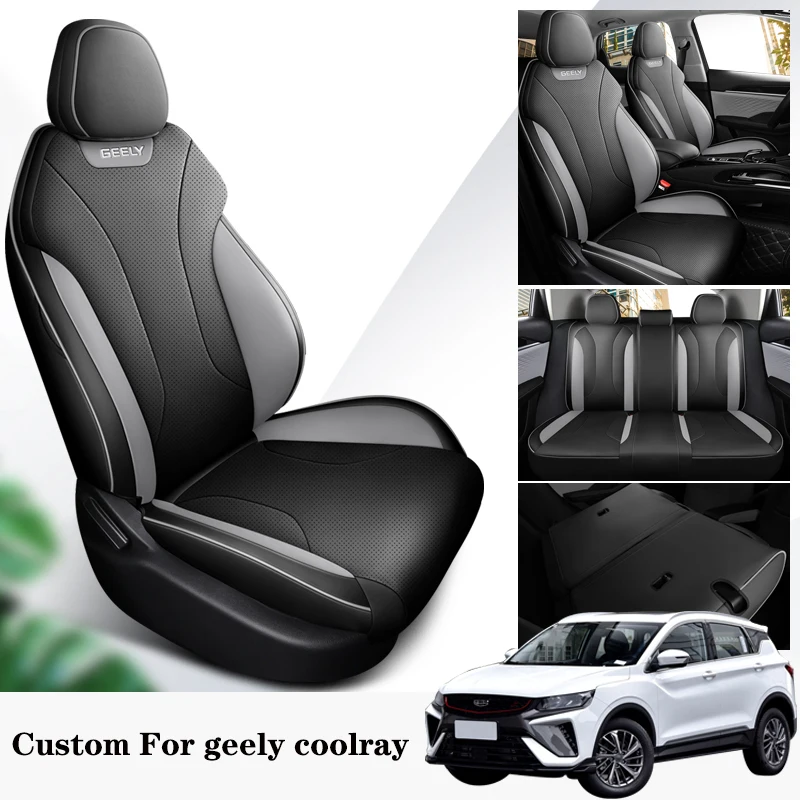 

Custom Car Seat Covers For Geely Coolray 2021 2022 2023 High Quality Wear Resistant Waterproof Leather Auto Interior Accessories