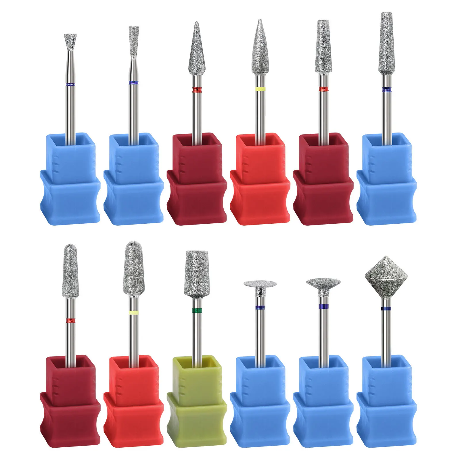 Nouveau 1pc diamant foret à ongles rotation bavure fraisage coupe-ongles Bits perceuse électrique Machine pour manucure pédicure outils