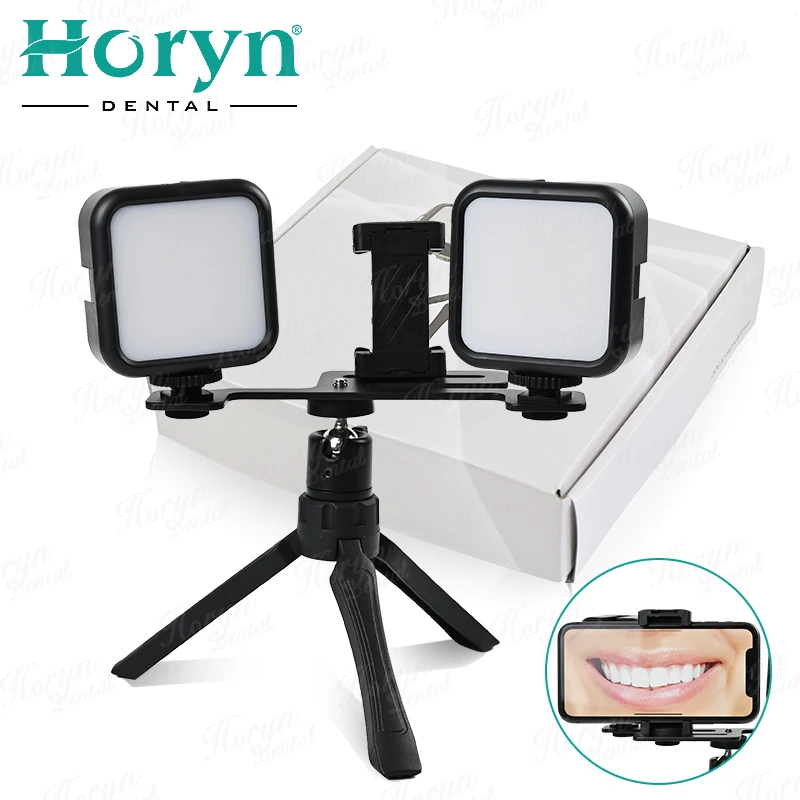 Dental Photo Dental Photography LED Light For Denture Intraoral Treatment Photo Dental Lamp With Bracket Adjustable Light Color