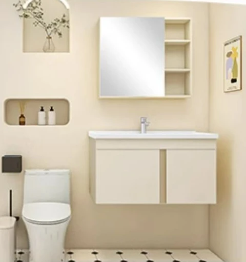 

Bathroom cabinet combined ceramic integrated basin