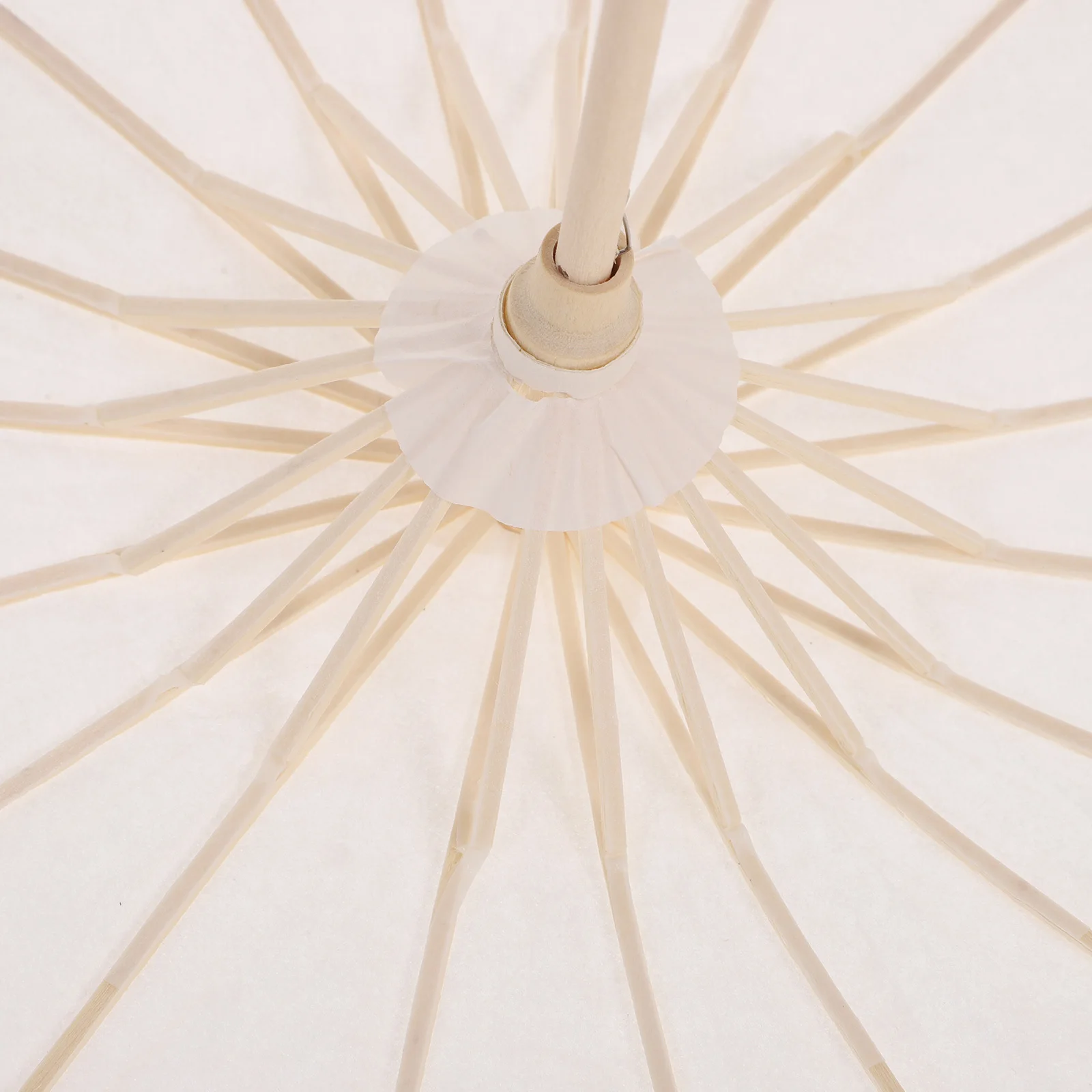 

2Pcs Children Dance Umbrella 30cm Diameter White Paper Parasol DIY Performance Wedding Party Decoration Paper Umbrella