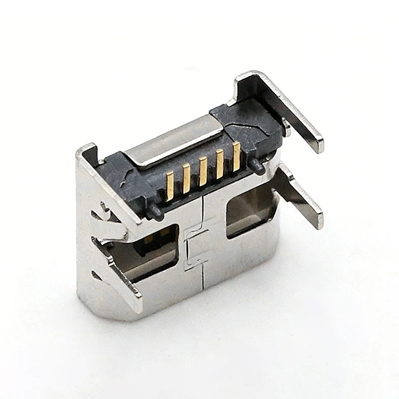 1/5/10pcs Micro USB connector 5pin seat Jack Micro usb Four legs 5P Inserting plate seat Mini usb connector