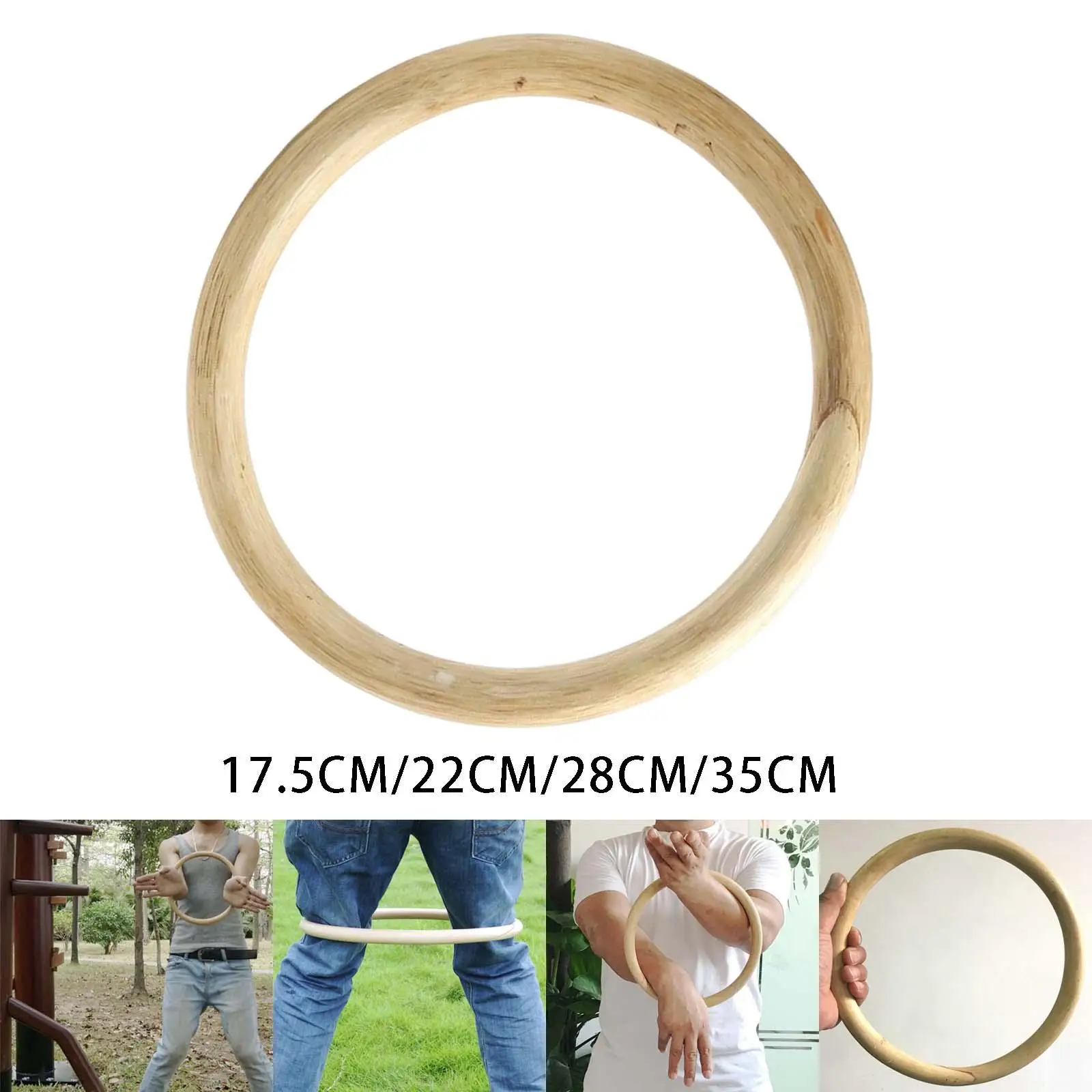Rattan Wing Chun Ring Holz-Kung-Fu-Trainingsring Professioneller Krafttrainer für Tai Chi Bo Staff Übungen