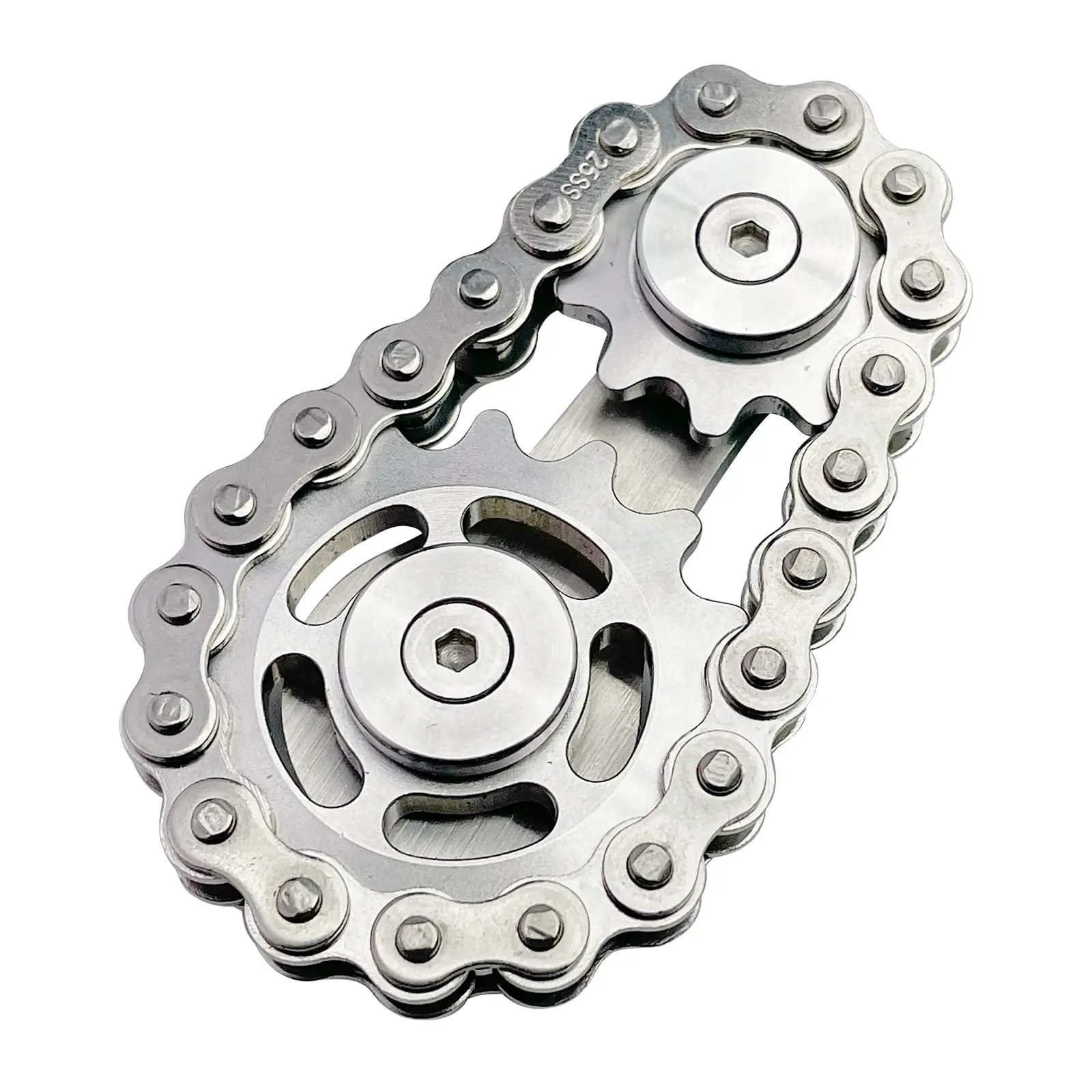 Sprockets Flywheel Fingertip Gyro Fidget Spinner Antistress Anxiety Metal Bike Chains EDC Spinner Fidget Toys For Adult Kids