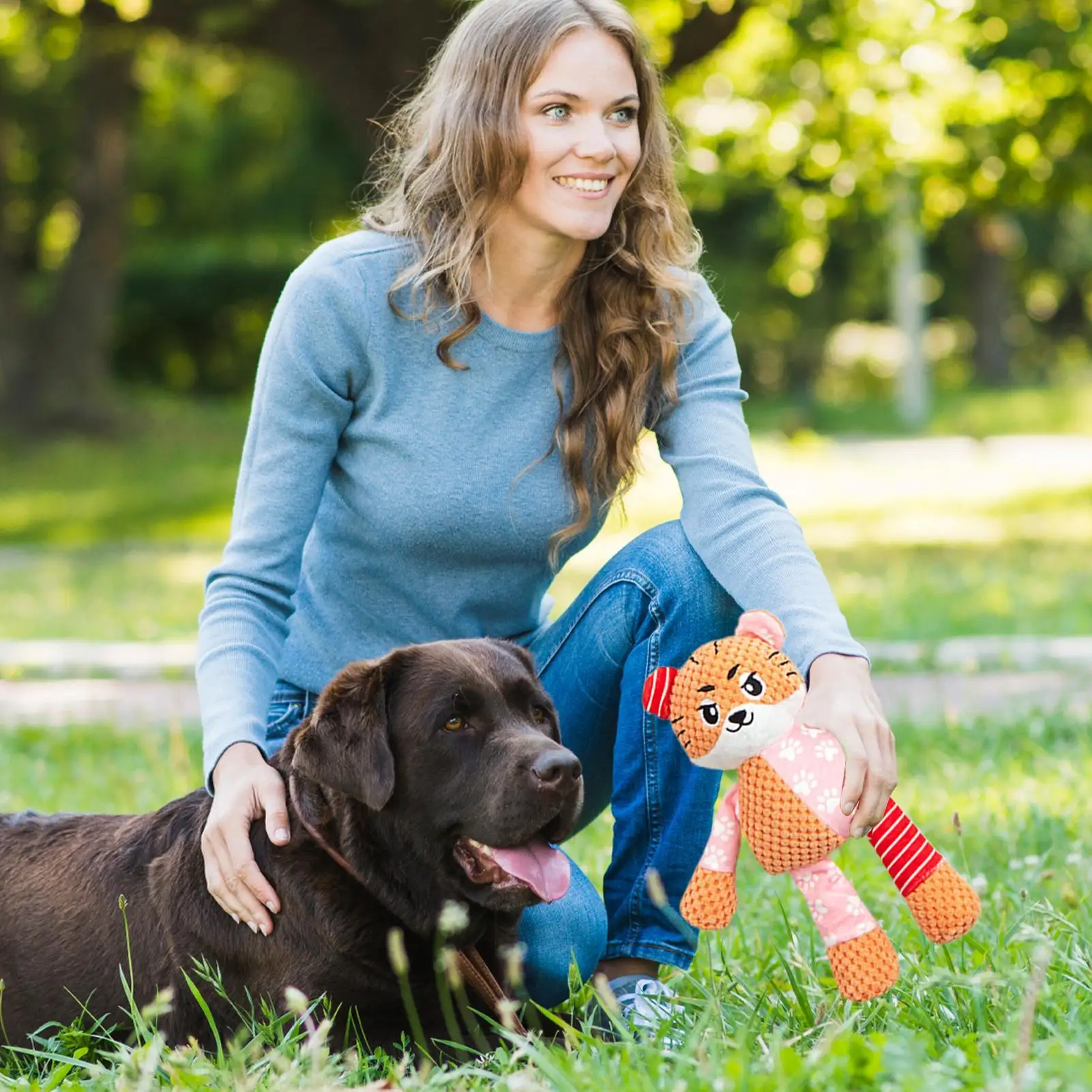 Juguetes de peluche para perros, chirriadores arrugados, juguetes para perros de peluche chirriantes para cachorros de razas pequeñas, medianas y grandes, limpieza de dientes para masticar, mantienen ellos