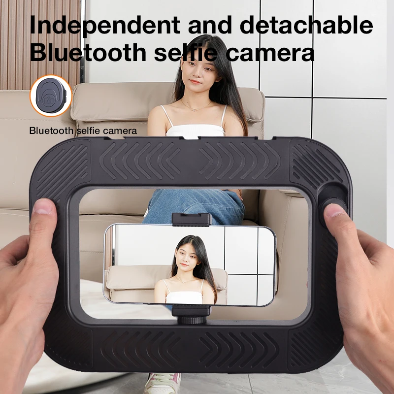 يعتم قابلة للشحن LED حلقة ضوء قفص أرنب بلوتوث صورة شخصية ضوء الهاتف الذكي لفيديو تلاعب مدونة فيديو البث المباشر TikTok يوتيوب