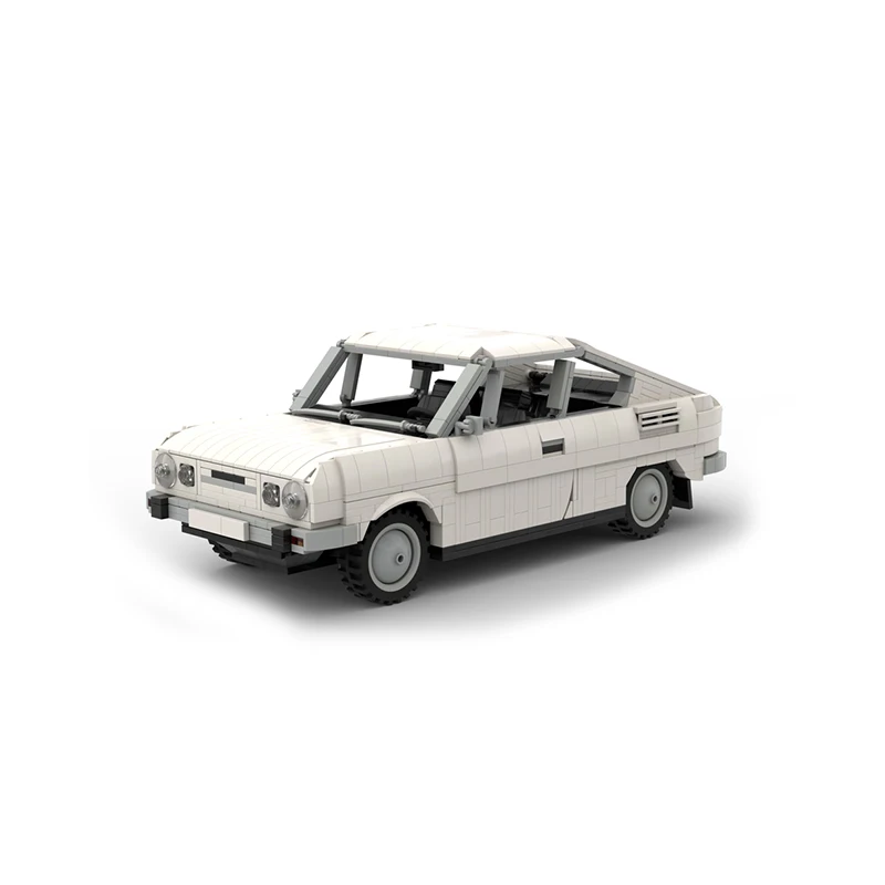 

1591pcs MOC Cars Skoda 110R White Model Building Blocks Construction Toy Christmas Gifts DIY Creative Idea Education Brick Kids