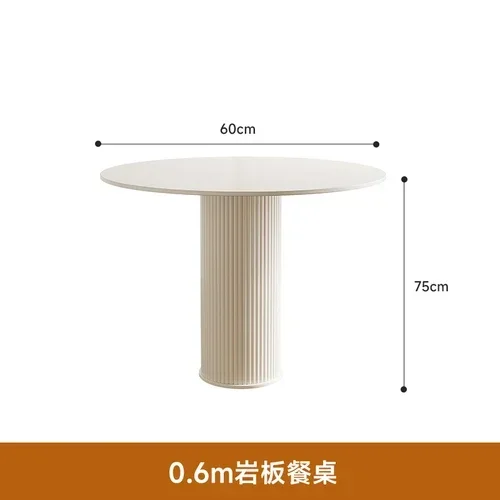 

White Center Round Dining Table Camping Waterproof Restaurant Dining Table Luxury Outdoor Mesas De Jantar Hotel Lobby Furniture