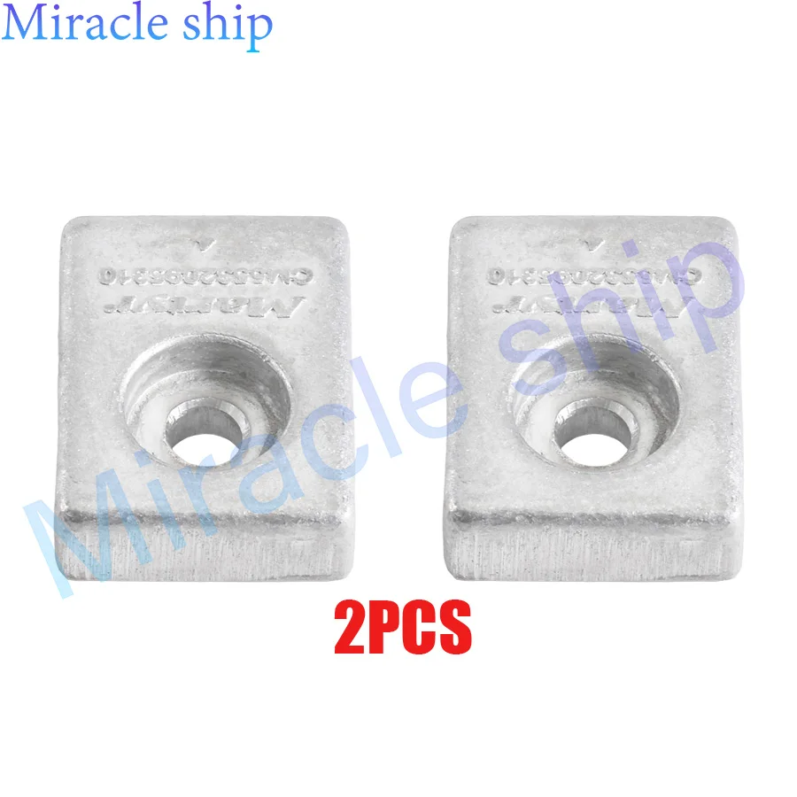 

2 шт. аноды 55321-93J00 для подвесных моторов Suzuki DF150-300, 55320-95311, 55321-93J01, Johnson Evinrude 5035786, 55320-95310