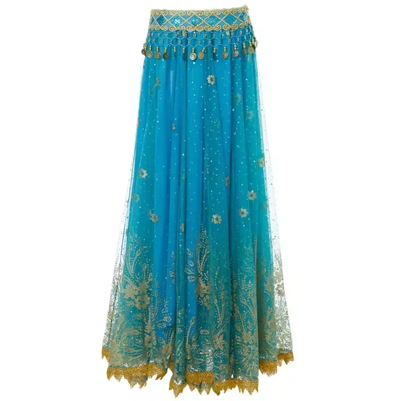 Gonna da ballo altalena grande per Halloween araba da donna, abito da danza del ventre tribale, costume da ballerina sexy