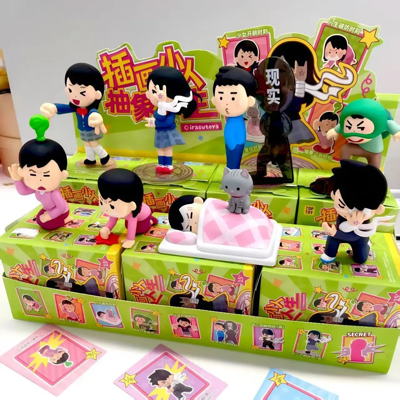 

Подлинная слепая коробка Toptoy Irasutoya с иллюстрацией злодея, абстрактная серия жизни, загадочная коробка, милые модные игрушки, забавные подарки на заказ