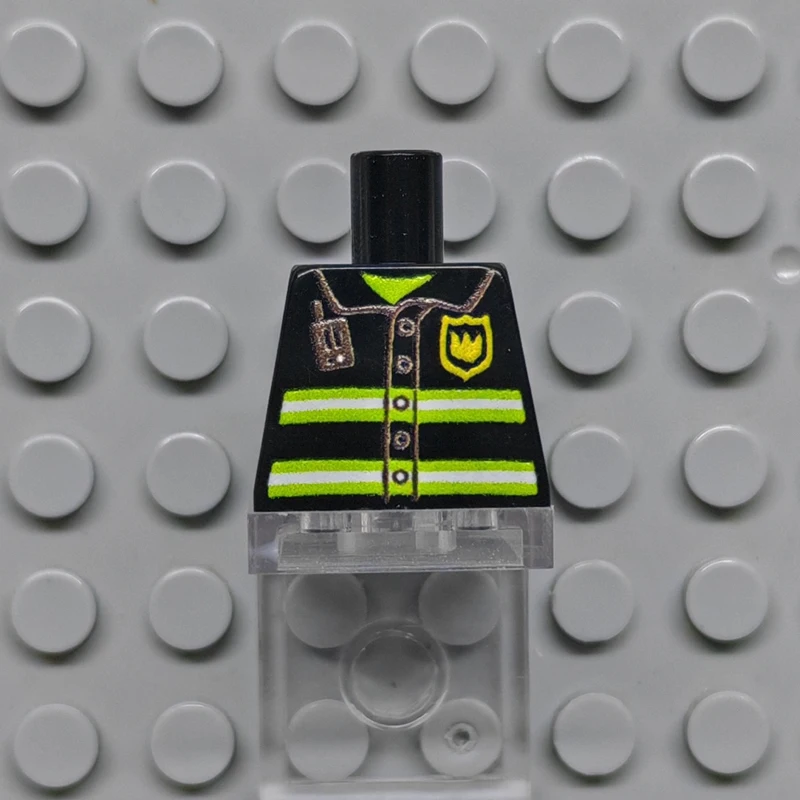 كوري تويز DIY MOC لمجموعة 973 11 #    1 قطعة أجزاء مكعبات البناء المطبوعة على الجسم العلوي