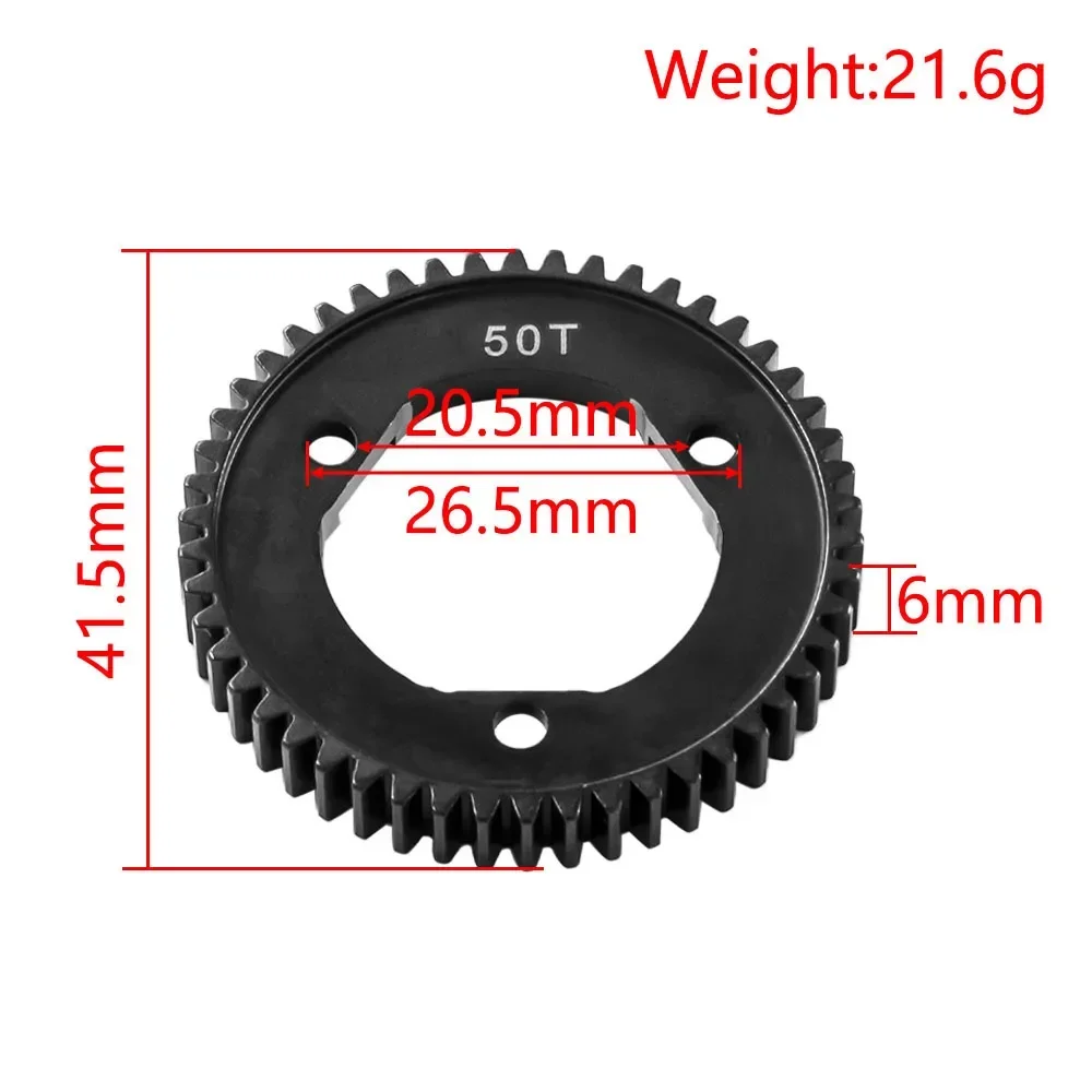 50T 52T 0.8M 32P Steel Center Differential Gear fit 6884 Differential for Traxxas Slash 4x4 Stampede Rustler 1/10 Upgrade Parts