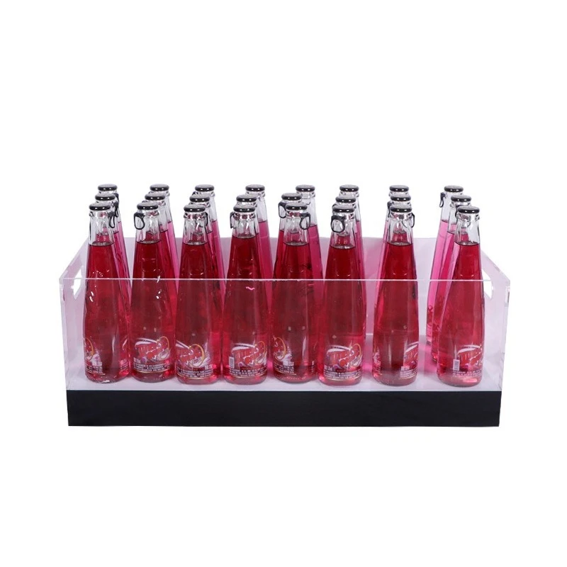 

LED Light Up Ice Bucket Bar Ice Grain Bucket Acrylic