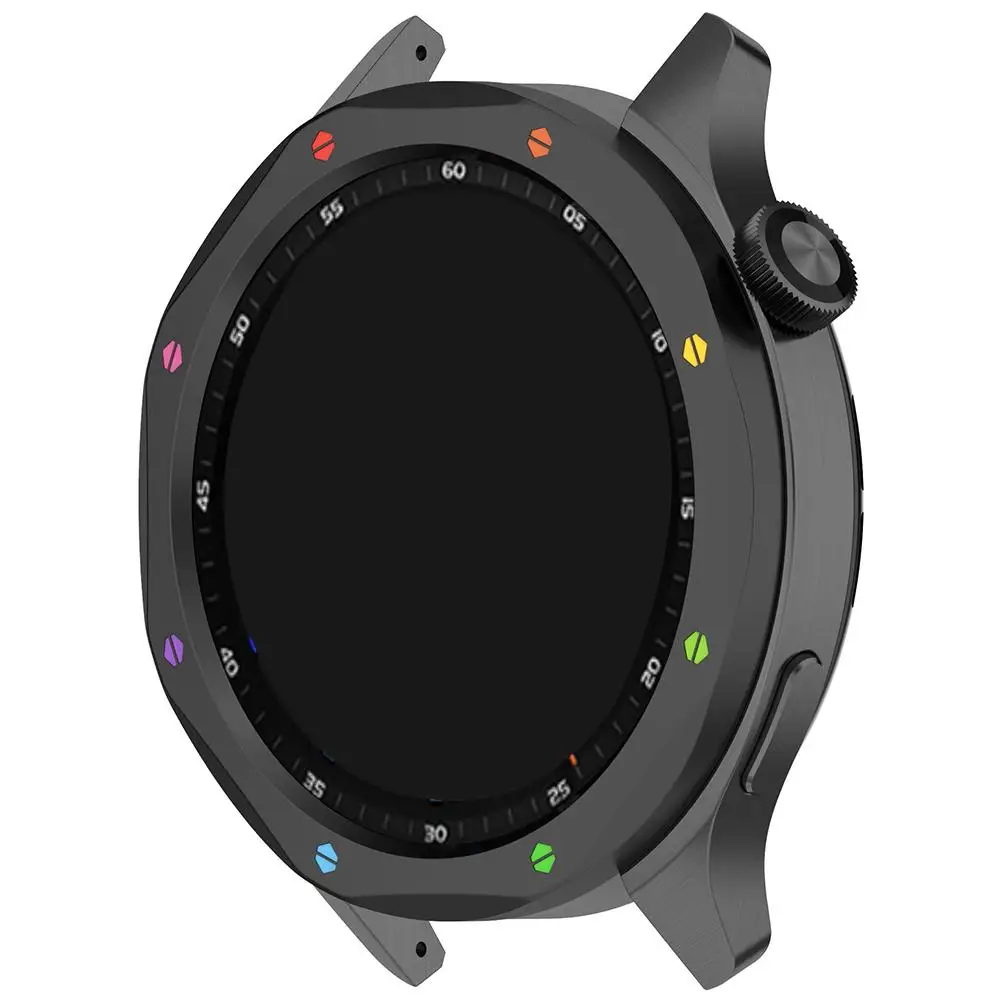 1 conjunto de moldura de metal para xiaomi watch s4/s4 esim/s3/s3 esim capa protetora com protetor de tela de vidro temperado