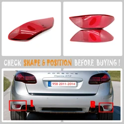 For 11-14 L&R Porsche Cayenne 92A 958 Base Turbo GTS S Sport Side Rear Reflector bumper Left Right Pair