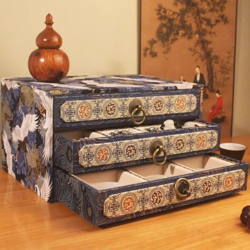 الراقية صندوق عرض المجوهرات، صناديق تخزين المجوهرات، حافظات منظم حلية كلاسيكية، حافظة عرض سوار متعددة الطبقات #2