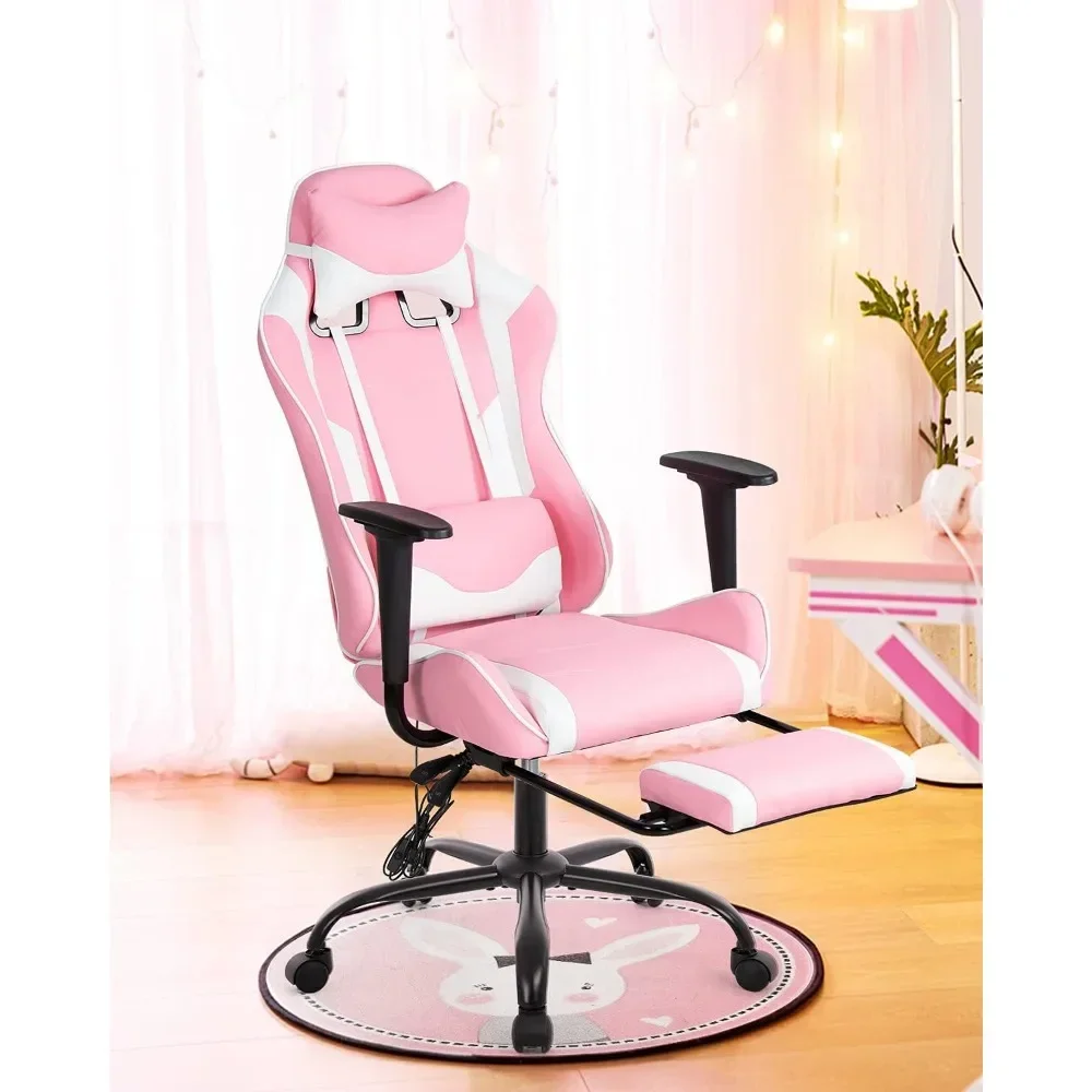 Ergonomic Desk Chair Massage PU Leather Recliner Computer Chair Mobile Furniture Gamer Chairs Design Armchair Gaming Office