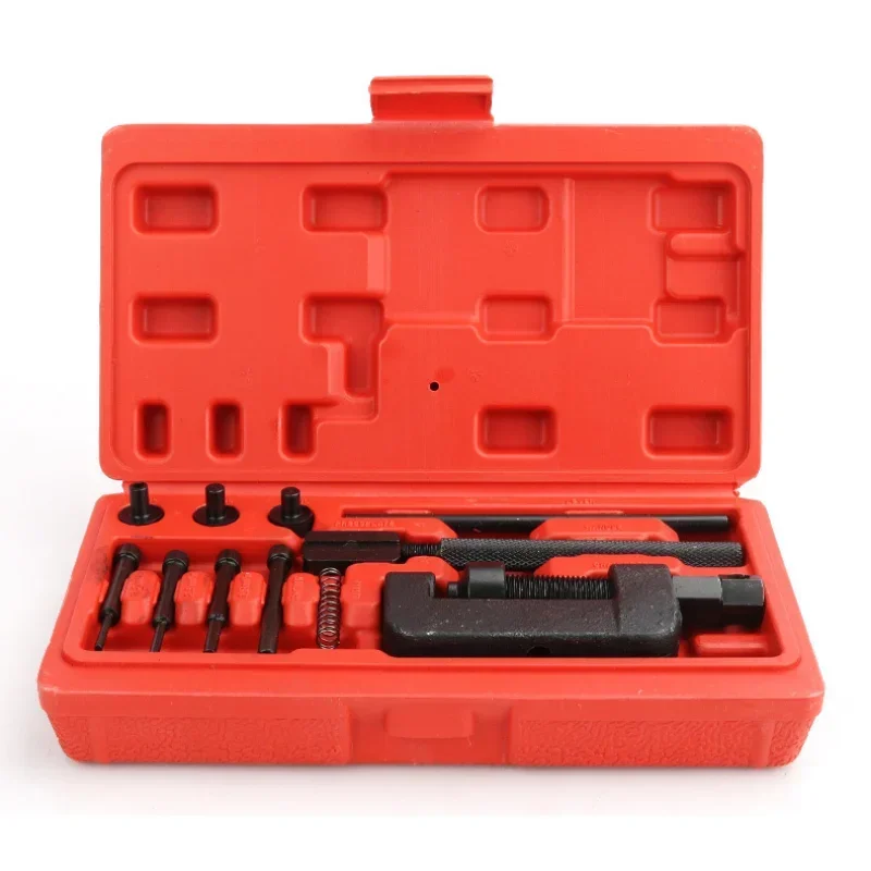 Chain Breaker Set with Carrying Case Professional Chain Cutter and Riveter Removal Repair Tool for Bike, Motorcycle