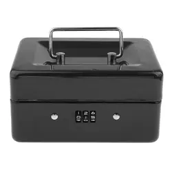 Mini Portable Steel Petty Lock Cash Safe Box Money Cash Security Box