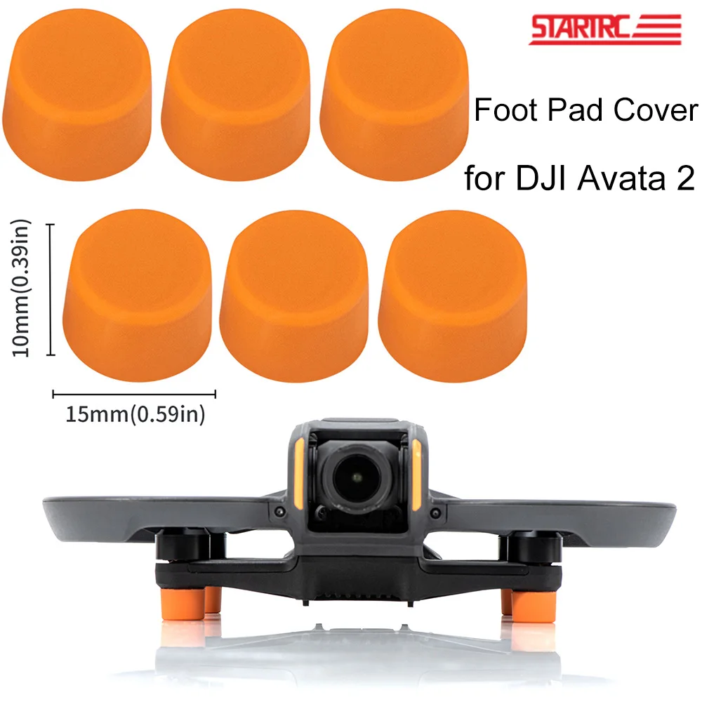 

STARTRC Silicone Foot Pad Cover Fit for DJI Avata 2 Feet Pads Non-slip Heightened Base Protective Hood Drone Accessories