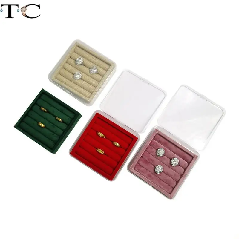 Velvet with Shell Jewelry Storage Display Tray Ring Earrings Necklace Pendant Bracelet Storage Display Tray