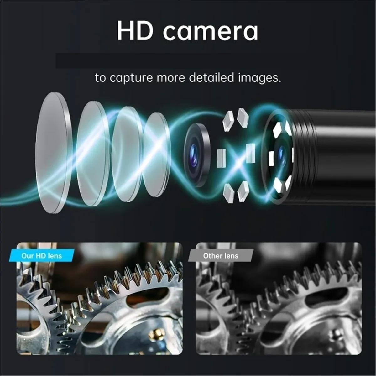 自動車内視鏡 内視鏡カメラ 機械式自動車工具 検査機器 ワークショップアクセサリー 車載工具 ボアスコープ