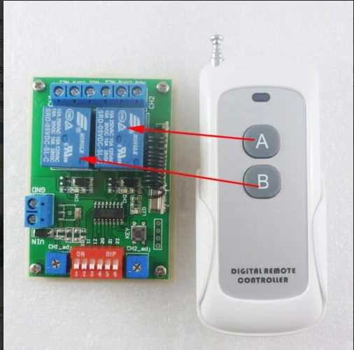 

1 PCS MultiFunction Momentary-Latch-Toggle-Delay Time adjustable 5V Wireless remote