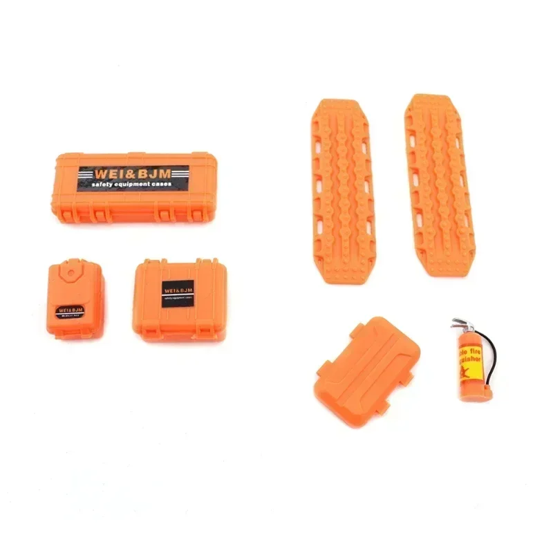 

Детали для украшения, пластиковый масляный барабан, тяговая доска для багажа, огнетушитель для 1/18 1/24, радиоуправляемая модель автомобиля TRX4M TRX-4M SCX24