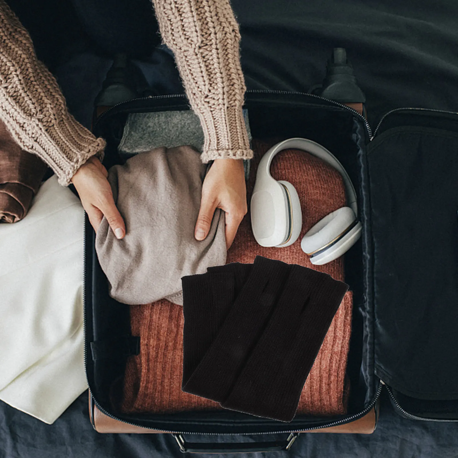 

1 пара женских легких вязаных рукавов-грелок для рук, сохраняющих тепло, влагопоглощающих, для защиты на улице