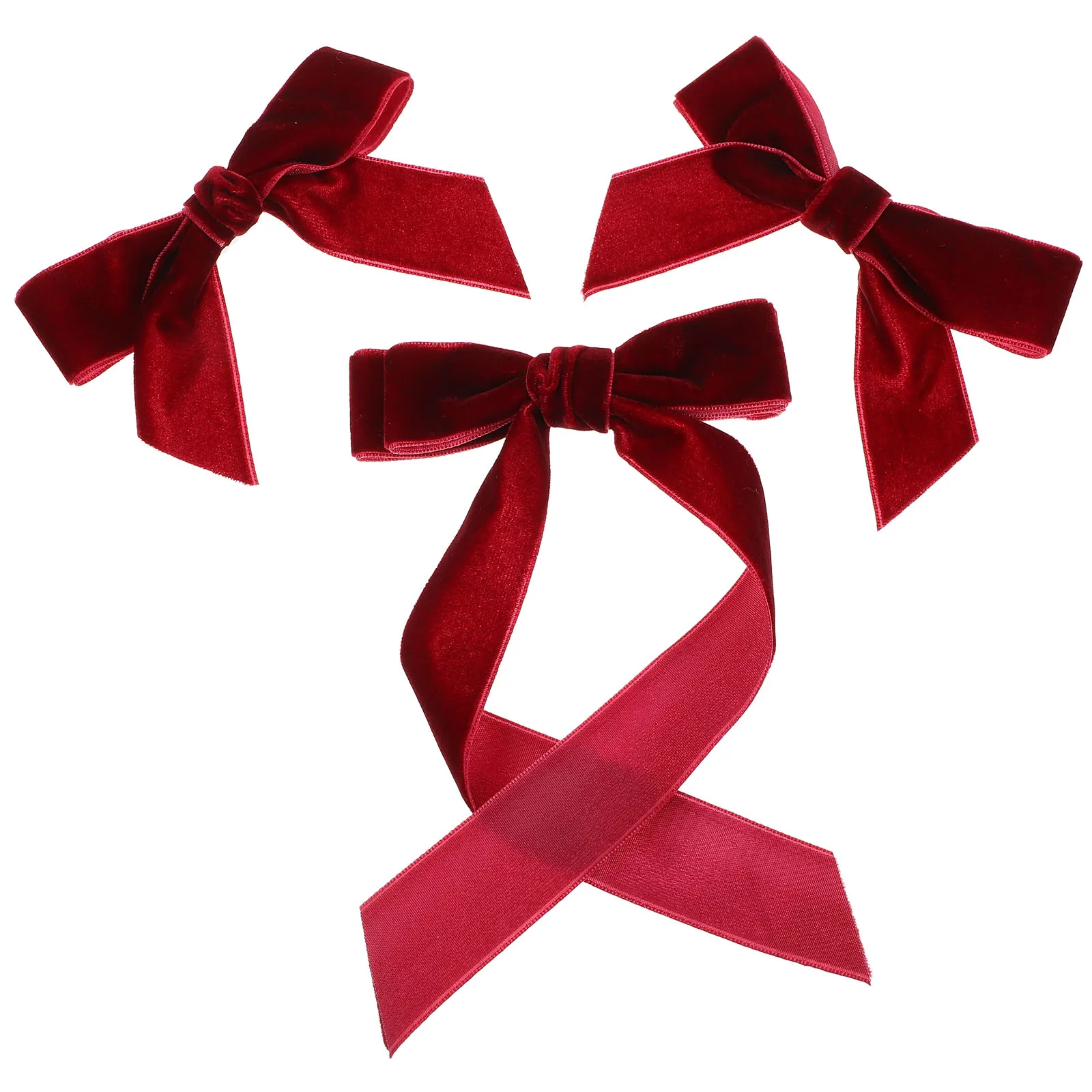 

3 pcs Bow Clips Style Jewelry For Women Soft Comfortable Bow Clips For Women Hair Barrettes Decorative Hair