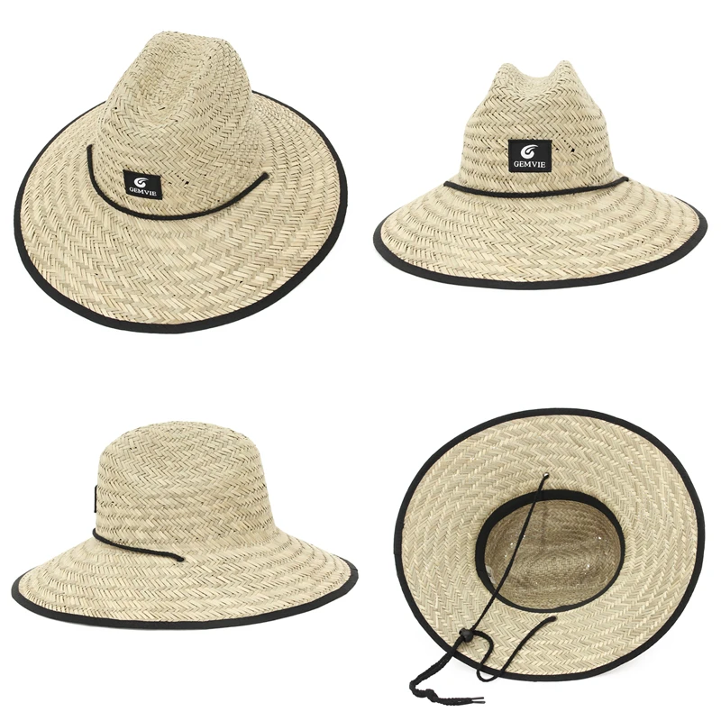 GEMVIE-sombrero de paja con borlas de concha para hombre y mujer, sombrero vaquero occidental, tejido a la moda, para el sol y la playa, 2024