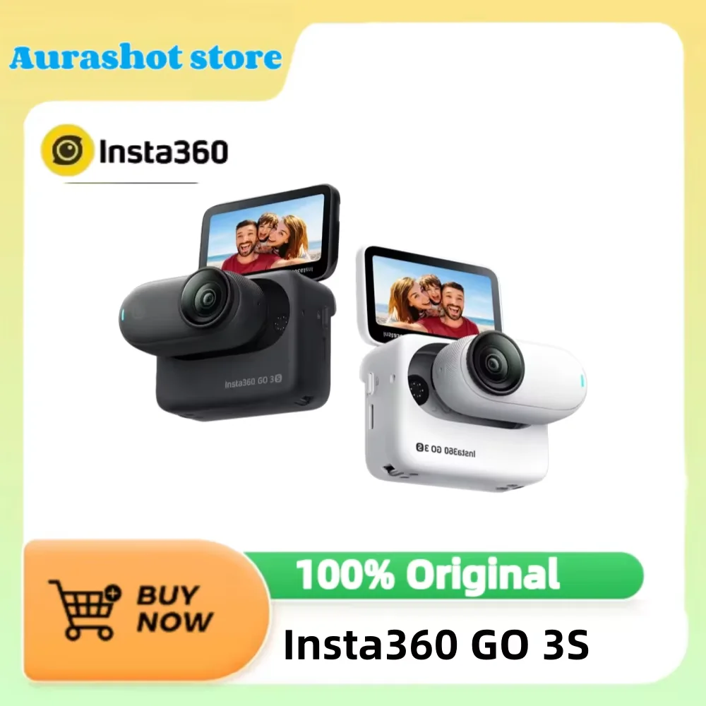 

Камера Insta360 GO 3S 4K: компактная портативная камера для видеоблогинга, съемка от первого лица без помощи рук, крепление в любом месте, стабилизация, водонепроницаемость до 10 м, съемка с точки зрения питомца.