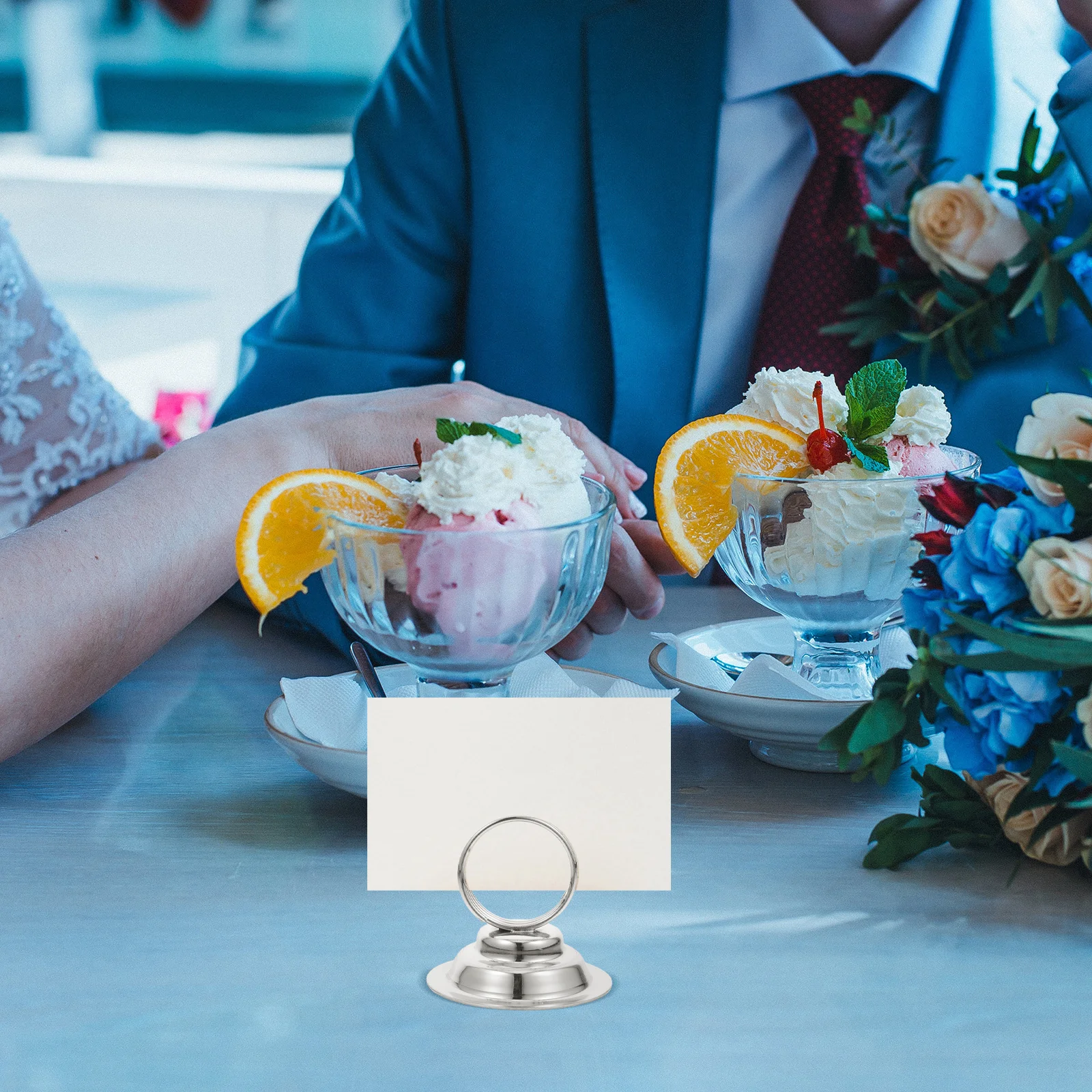 

6pcs Iron Table Card Stand For Weddings Restaurants Banquets Menu Number Place Sign Display Holder Decor Event Party Graduation