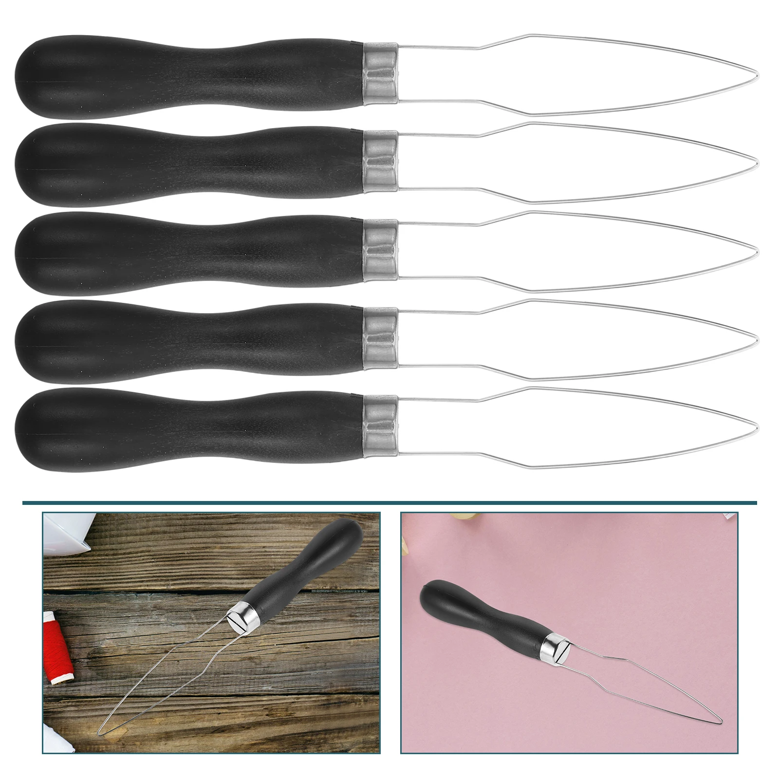 

10 Pcs Quick Button Wear Tool Assist Black Handle Arthritis Aids for Daily Living