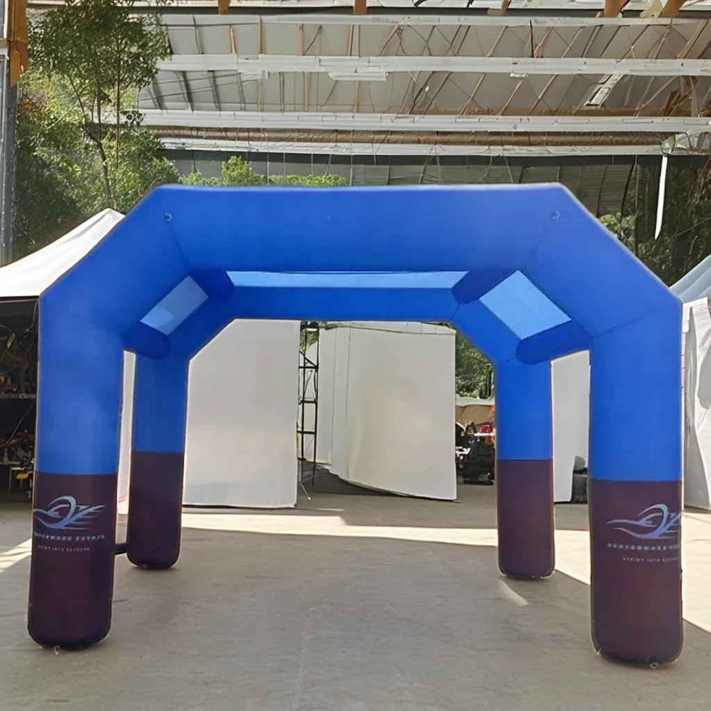 

Custom Colors & Logo Start Finish Line Polygon Outdoor Advertising Inflatable Archway with Powerful Blower
