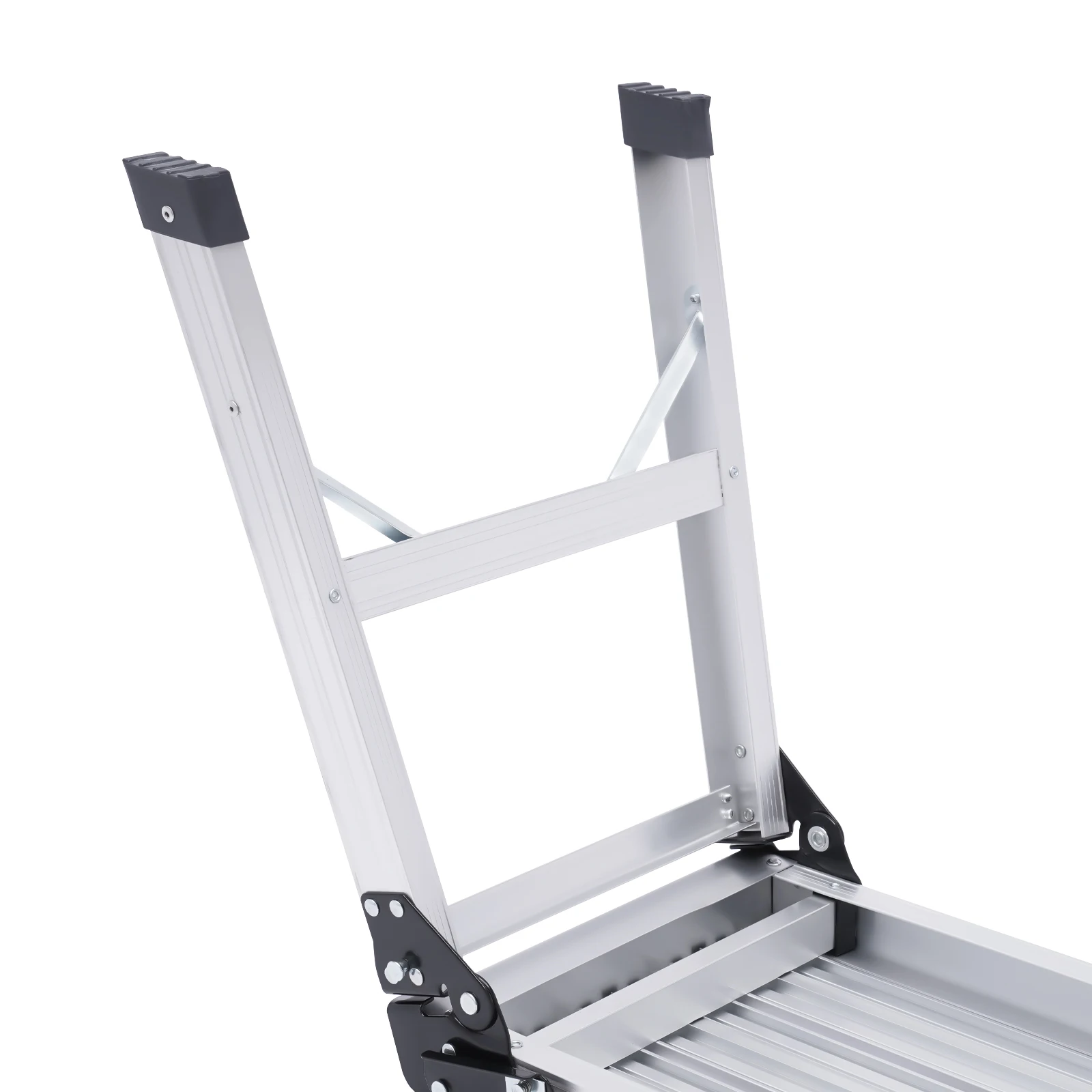 Aluminiumlegierung Plattform-Stufenleiter Faltbar 330lbs Tragfähigkeit Vielseitig Einsetzbar zum Autowaschen Fensterreinigung Dekorieren Camping – Detail 7