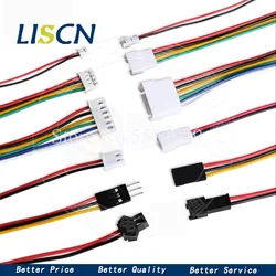 5pcs JST1.25 PH2.0 XH2.54 SM2.54 Dupont2.54 Extension Line Cable 2/3/4/6pin Male To Female Connector Extension Cord 10/20/30cm