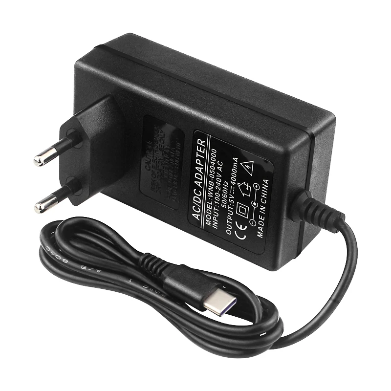 Orange Pi 5 Plus Netzteil 5V 4A Ladegerät 20W USB Typ C Netzteil EU US UK Stecker für OPI 5/5B/4 LTS Raspberry Pi 4B – Detail 2
